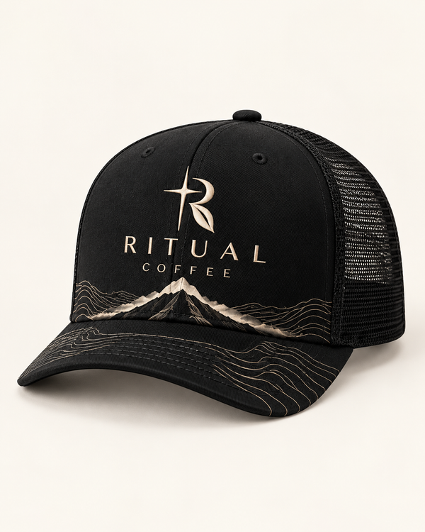 Black RITUAL hat mockup